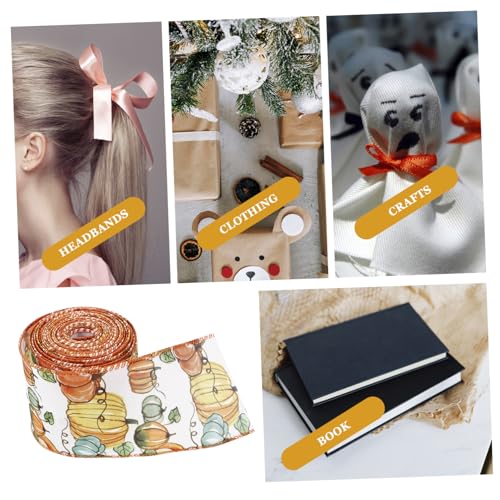 iplusmile Herbstliche Geschenkband mit Kürbismotiv Danksagungsband für Geschenkverpackung DIY Bastelband für Thanksgiving Dekoration Vielseitiges Geschenkband für Party und Heimdeko iplusmile Herbstliche Geschenkband mit Kürbismotiv Danksagungsband für Geschenkverpackung DIY Bastelband für Thanksgiving Dekoration Vielseitiges Geschenkband für Party und Heimdeko von iplusmile