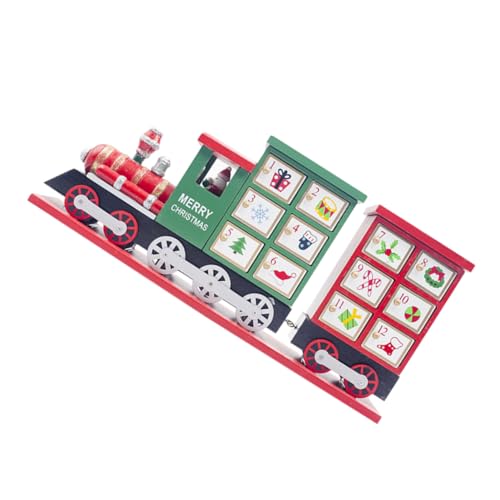iplusmile Holz Adventskalender Zug Weihnachtsdekoration Weihnachtscountdown Kalender mit Fächern für Tisch und Regal Wiederverwendbar Bemalt Weihnachtsstimmung Steigern Xmas Deko iplusmile Holz Adventskalender Zug Weihnachtsdekoration Weihnachtscountdown Kalender mit Fächern für Tisch und Regal Wiederverwendbar Bemalt Weihnachtsstimmung Steigern Xmas Deko von iplusmile