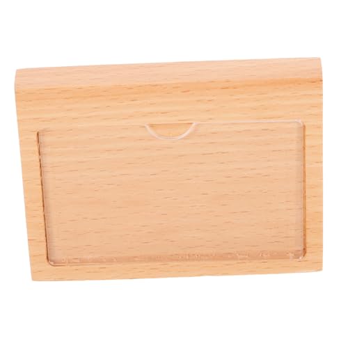 iplusmile Holz Preisschild Aufsteller für Tischdisplay für Supermärkte Messen und Einzelhandel mit Sichtfeld und Einfacher Handhabung von iplusmile