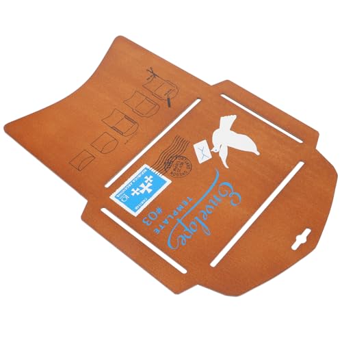 iplusmile Holzbriefumschlag Schablone für DIY Bastelvorlagen Stabile Holzvorlage zum Umschlagherstellen Geeignet für Einladungskarten Grußkarten Kreative Briefumschläge Langlebig und von iplusmile