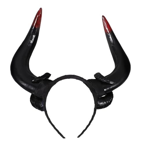 iplusmile Horn Stirnband für Damen Halloween Kopfbedeckung mit Kreativem Design Vielseitig Einsetzbar für Partys und Passt für Erwachsene von iplusmile