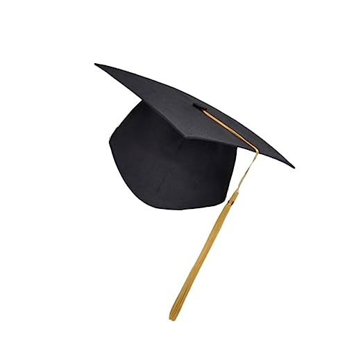 iplusmile Hut Des Arztes Abschlusskappe Und Kleid Für Dekorationen Abschluss Hut Topper Universell Für Erwachsene Unisex-abschlusskappe Graduierung Kleiderkappe Kappen Starr Hoch Gelb von iplusmile