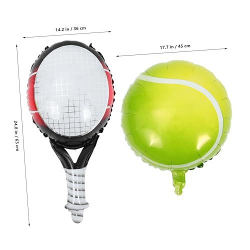 iplusmile Inflatable Tennis Ball Racket Balloons Set Teilig Metallic Tennis Party Dekorationen Einfach Aufblasbar für Geburtstag Feier Hintergrund iplusmile Inflatable Tennis Ball Racket Balloons Set Teilig Metallic Tennis Party Dekorationen Einfach Aufblasbar für Geburtstag Feier Hintergrund von iplusmile