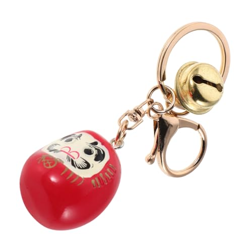 iplusmile Japanischer Daruma Schlüsselanhänger für Handtasche und Rucksack Roter Glücksbringer mit Glöckchen Accessoire und Souvenir für Frauen und Männer iplusmile Japanischer Daruma Schlüsselanhänger für Handtasche und Rucksack Roter Glücksbringer mit Glöckchen Accessoire und Souvenir für Frauen und Männer von iplusmile