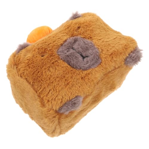 iplusmile Kasten Capybara-Taschentuchbox Tischtuchhalter Schreibtischdekor Taschentuchspender Gewebehalter Badezimmerdekor Stoffbezug Lustiger Taschentuchhalter Gewebeabdeckung Plüschstoffe von iplusmile