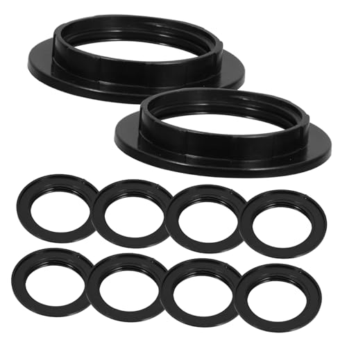 iplusmile Lampenschirm Ring Kunststoff Lampenfassung Haltering Schwarz Sicherer Halt Für Stehleuchten Wandlampen Pendelleuchten Einfache Montage von iplusmile