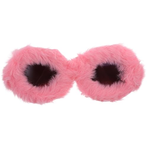iplusmile Lustige Sonnenbrille mit Rosa Plüschrahmen Und Rundem Rahmen, Dekorative Party-foto-requisiten, Kreatives Brillenkostüm-zubehör für Festivals, Junggesellinnenabschiede Und iplusmile Lustige Sonnenbrille mit Rosa Plüschrahmen Und Rundem Rahmen, Dekorative Party-foto-requisiten, Kreatives Brillenkostüm-zubehör für Festivals, Junggesellinnenabschiede Und von iplusmile