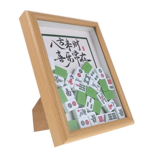 iplusmile Mahjong Bilderrahmen Holz DIY Bastelset Tischdekoration Traditionelles Chinesisches Design für Zuhause zum Geburtstag und Einzug iplusmile Mahjong Bilderrahmen Holz DIY Bastelset Tischdekoration Traditionelles Chinesisches Design für Zuhause zum Geburtstag und Einzug von iplusmile