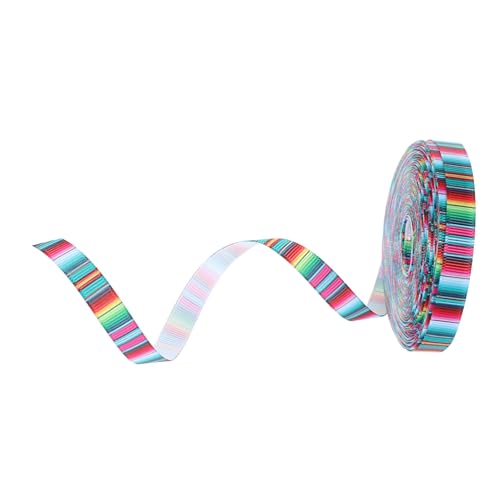 iplusmile Mexikanisches Cinco De Mayo Geschenkband Breit Yards Polyester Bastelband für Partydekoration Geschenkverpackung Handgefertigte Schleifen Mexikanisches Festival DIY Band von iplusmile
