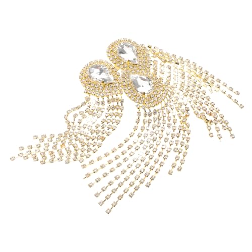 iplusmile Modische Epaulette Kostüm Zubehör Schulter Epaulet Schmuck Strass Schulter Epaulette Quaste Epaulette Vintage Epaulette von iplusmile