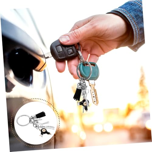 iplusmile Modischer Friseur Schlüsselanhänger Quaste Stilvolles Schmuckanhänger für Tasche Rucksack und Autoschlüssel Langlebiges Zubehör für Friseure und Stylisten von iplusmile