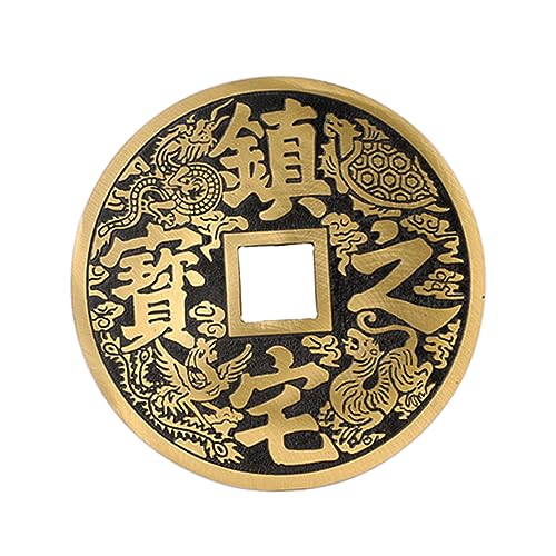 iplusmile Münzanhänger hängend antikes Dekorationen Münzhandwerk aus Kupfer Chinesische Ornamente Glücksverheißende im chinesischen Stil Black von iplusmile
