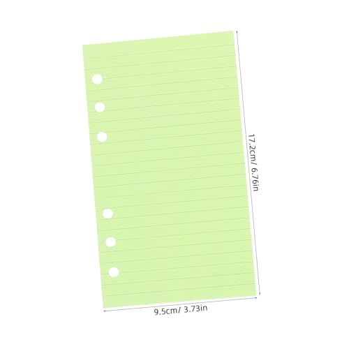 iplusmile Nachfüllpapier für Ringbuch Notizbuch Farbig Liniertes Loose Leaf Papier Glattes Strapazierfähiges Schreibpapier Vielseitig für Planer Journal Notizen Studium und Bürogebrauch von iplusmile