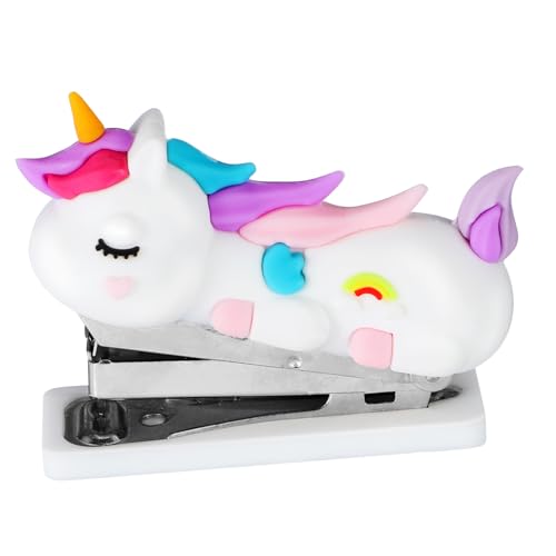 iplusmile Niedlicher Mini Tacker Einhorn Handlicher Büro und Schüler Tacker Kleiner Tragbarer Hefter aus Langlebigem und Schreibwaren für Zuhause und Schule iplusmile Niedlicher Mini Tacker Einhorn Handlicher Büro und Schüler Tacker Kleiner Tragbarer Hefter aus Langlebigem und Schreibwaren für Zuhause und Schule von iplusmile