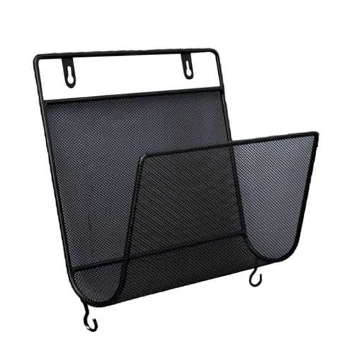iplusmile Nordischer Wandhalter aus Gebogenem mit Mesh Design und Kleinen Haken Langlebiges Rostfreies Wandregal für Magazine Bücher und Ordner Platzsparend für Wohnzimmer Büro und Schwarz iplusmile Nordischer Wandhalter aus Gebogenem mit Mesh Design und Kleinen Haken Langlebiges Rostfreies Wandregal für Magazine Bücher und Ordner Platzsparend für Wohnzimmer Büro und Schwarz von iplusmile