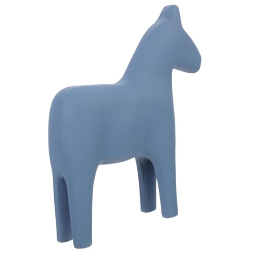 iplusmile Pferdeverzierung aus Holz holzspielzeug bürodeko wohnzimmerdeko Wohnaccessoire Geschenkidee Mini klein bastelset dekoratives Holzpferd einfache Pferdedekoration Kiefernholz Blue von iplusmile
