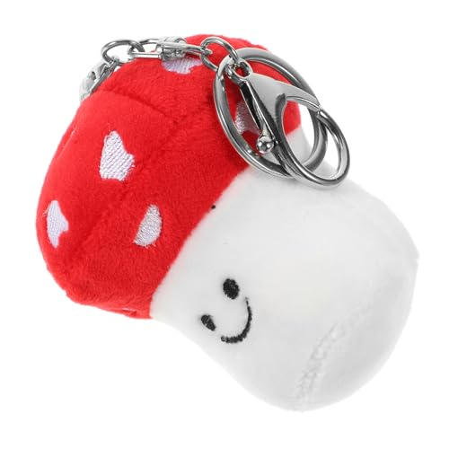 iplusmile Plüsch Pilz Schlüsselanhänger mit Kette Niedlicher Rucksack Anhänger Weicher Taschen Schmuck Kreative Geschenkidee Accessoire für Mädchen und Freunde von iplusmile
