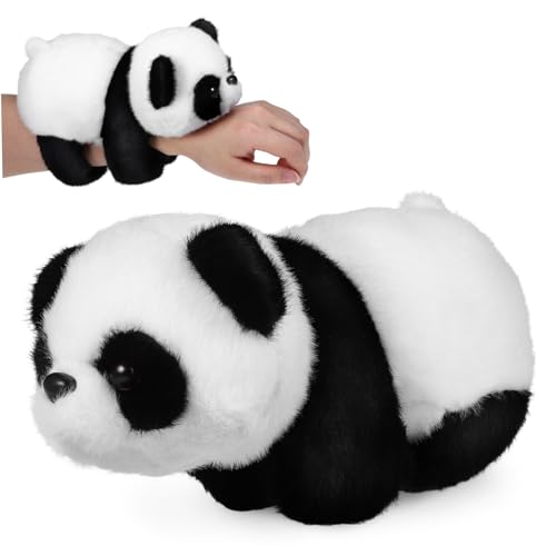 iplusmile Plüsch Slap Armband Panda Flauschig Kuschelig Niedliches Tierdesign Bequem Tragbar als Party Mitgebsel für Panda Fans von iplusmile