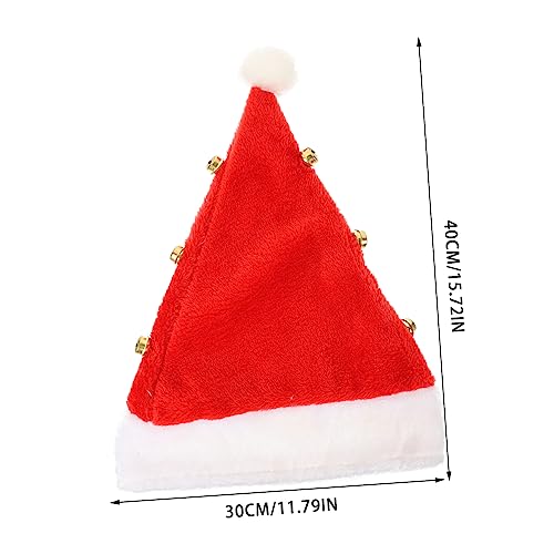 iplusmile Plüsch Weihnachtsmütze mit Glocke Leicht Weihnachtliche Santa Mütze für Party Wiederverwendbar Verarbeitet Festliche Weihnachtsdekoration für Erwachsene iplusmile Plüsch Weihnachtsmütze mit Glocke Leicht Weihnachtliche Santa Mütze für Party Wiederverwendbar Verarbeitet Festliche Weihnachtsdekoration für Erwachsene von iplusmile