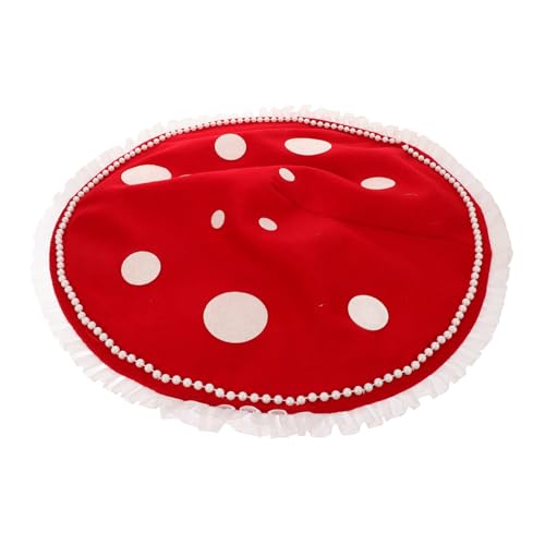 iplusmile Roter Pilzhut Cosplay Partyaccessoire mit Perlenquaste Weicher Formstabiler Kopfschmuck für Damen Einzigartiger Pilz Dekorationshut für Kostüm und Bühnenauftritte iplusmile Roter Pilzhut Cosplay Partyaccessoire mit Perlenquaste Weicher Formstabiler Kopfschmuck für Damen Einzigartiger Pilz Dekorationshut für Kostüm und Bühnenauftritte von iplusmile