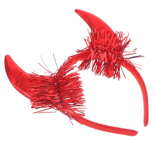 iplusmile Rotes Teufelshorn Haarreif Halloween Kopfschmuck Leichtes Partyaccessoire für Karneval Cosplay und Fasching Geeignet iplusmile Rotes Teufelshorn Haarreif Halloween Kopfschmuck Leichtes Partyaccessoire für Karneval Cosplay und Fasching Geeignet von iplusmile