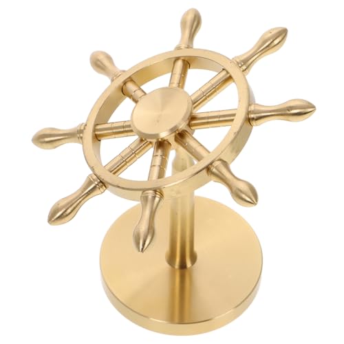 iplusmile Seemerkonte nautische badezimmeraccessoires Ruder Nautische Badezimmerdekoration nautische Dekoration für zu Hause Lenkradspielzeug Messing Golden von iplusmile