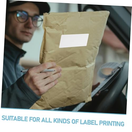 iplusmile Selbstklebende Thermoetiketten Rolle Bedruckbare Versand und Adressaufkleber Hitzebeständiges Leicht Ablösbares Thermopapier für Geschäfts und Inventaretiketten von iplusmile