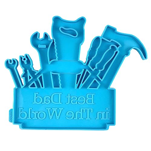 iplusmile Silikonform für Epoxidharz Anhänger DIY Harzgießformen für Wanddekoration Türanhänger und zum Vatertag Glatte Oberfläche Strapazierfähig und Vielseitig von iplusmile