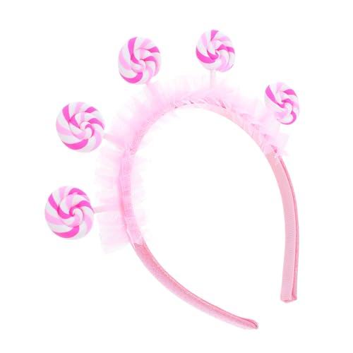 iplusmile Stirnband Haarband Cartoon-Haar-Zubehör Mädchen Haarzubehör Haarschmuck für Kinderhaaraccessoires für Mädchen Party-Haarschmuck Stirnbänder für Stoff Rosa von iplusmile