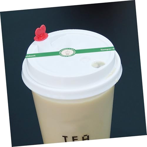iplusmile Tamper Drink Labels Mehrzweck Siegelaufkleber mit Einzigartigem Muster Leicht Abziehbare Verschlussetiketten für Kaffee Dessert Geschenkverpackung Büro und Küche von iplusmile