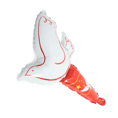 iplusmile Taube des Friedensbrennerballons Mega Taubenballons zur Freigabe Kernstück Taubengeburtstag Ornament Feier luftballons Ballon Luftpumpe Vogelballon Aluminiumfolie von iplusmile