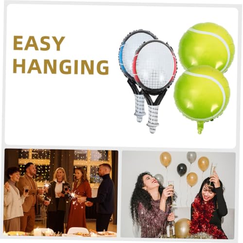 iplusmile Teiliges Tennis Party Luftballon Set aus Aluminiumfolie Hellem Tennisball und Blauem Sowie Tennisracket Schnell Aufblasbar Robust Einfach Aufzuhängen für Tennis Mottofeiern und iplusmile Teiliges Tennis Party Luftballon Set aus Aluminiumfolie Hellem Tennisball und Blauem Sowie Tennisracket Schnell Aufblasbar Robust Einfach Aufzuhängen für Tennis Mottofeiern und von iplusmile