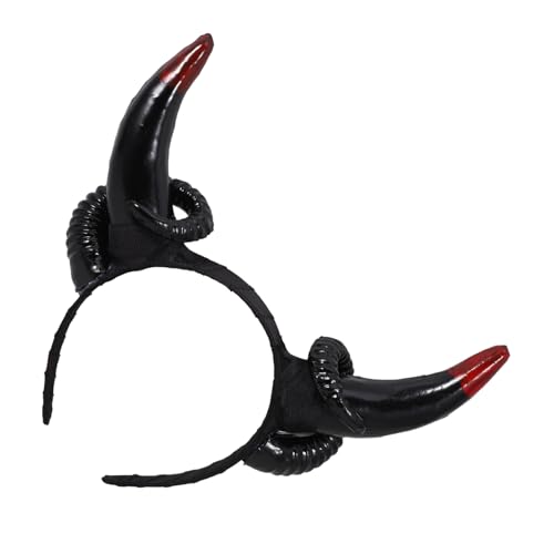 iplusmile Teufel Horn Haarband für Erwachsene Halloween Cosplay Stirnband Lustiges Kostüm Accessoire für Partys Fotos Schaf Horn Design für Unvergessliche von iplusmile