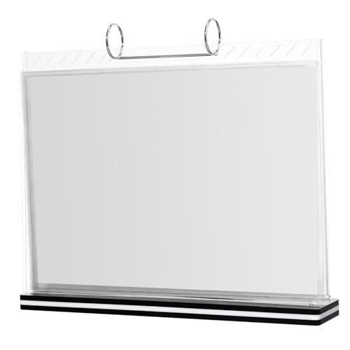 iplusmile Tischaufsteller Flip Display Menühalter mit Stabilem Sockel Transparenter Aufsteller für Speisekarten Doppelseitiger Horizontaler Sign Holder für Büro Restaurant Shop iplusmile Tischaufsteller Flip Display Menühalter mit Stabilem Sockel Transparenter Aufsteller für Speisekarten Doppelseitiger Horizontaler Sign Holder für Büro Restaurant Shop von iplusmile