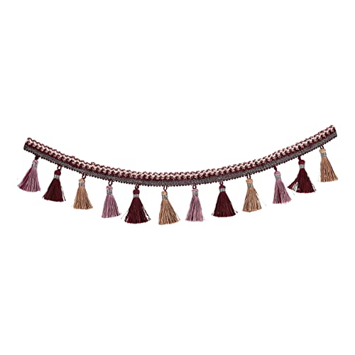 iplusmile Vorhang Spitzenfransen bunt trimmen besticktes Band Tüllband Vorhangausstattung trimmt Rüsche Gardinenfransen Fransenbesatz mit Quaste Quastenfransen für Gardinen Polyester Violett iplusmile Vorhang Spitzenfransen bunt trimmen besticktes Band Tüllband Vorhangausstattung trimmt Rüsche Gardinenfransen Fransenbesatz mit Quaste Quastenfransen für Gardinen Polyester Violett von iplusmile