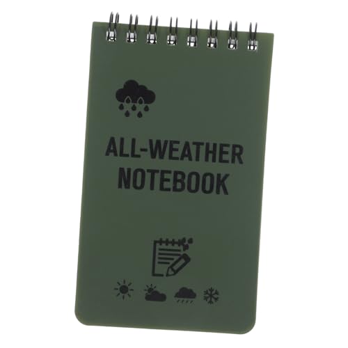 iplusmile Wasserdichter Notizblock Spiralbindung Schreibblock für Outdoor Camping Memo Pad mit Tearable Design und Multifunktional für Büro und Reise von iplusmile