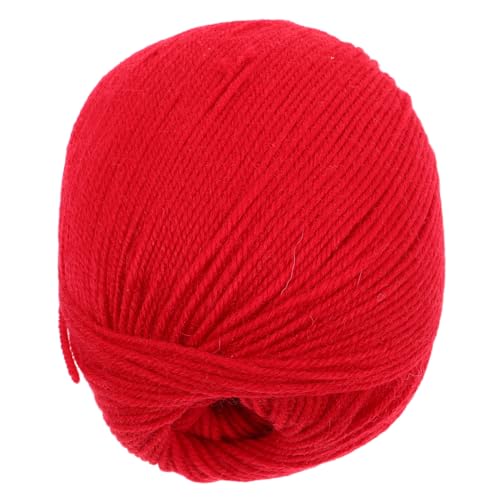 iplusmile Weiche Rote Merinowolle Garn zum Stricken und Häkeln Langlebig Farbecht Maschinenwaschbar für DIY Pullover Jacquarddecken Schals und Mützen Vielseitig für Jahreszeiten von iplusmile