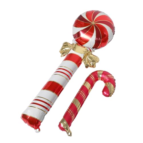 iplusmile Weihnachts Folienballons Zuckerstangen Design Inflatable Party Deko Rote Candy Cane Luftballons Für Xmas Festliche Heim und Eventdekoration iplusmile Weihnachts Folienballons Zuckerstangen Design Inflatable Party Deko Rote Candy Cane Luftballons Für Xmas Festliche Heim und Eventdekoration von iplusmile