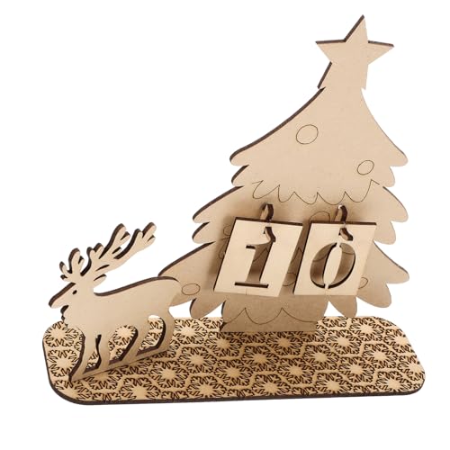 iplusmile Weihnachts Holzkalender zum Countdown mit Verstellbaren Zahlen Dekoratives Tisch Deko für Adventszeit Kreativer Holz Adventskalender für Zuhause Büro und Festtagsdeko iplusmile Weihnachts Holzkalender zum Countdown mit Verstellbaren Zahlen Dekoratives Tisch Deko für Adventszeit Kreativer Holz Adventskalender für Zuhause Büro und Festtagsdeko von iplusmile