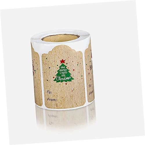 iplusmile Weihnachtsaufkleber Selbstklebend Kraftpapier Geschenkaufkleber Rechteckige Weihnachts Etiketten zum Beschriften für Geschenkverpackung und Weihnachtsdekoration iplusmile Weihnachtsaufkleber Selbstklebend Kraftpapier Geschenkaufkleber Rechteckige Weihnachts Etiketten zum Beschriften für Geschenkverpackung und Weihnachtsdekoration von iplusmile
