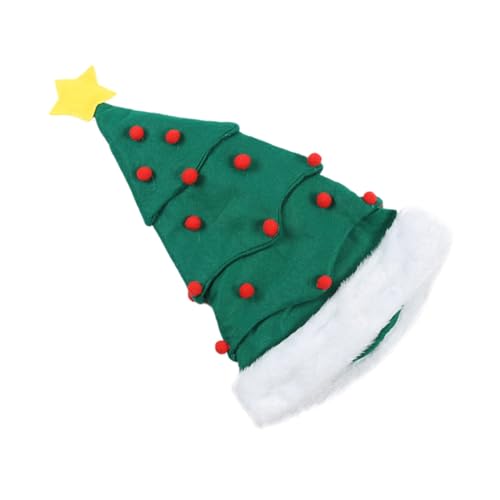 iplusmile Weihnachtsbaum Mütze Plüsch Lustige Xmas Kopfbedeckung Erwachsene Warm Festliche Partydekoration von iplusmile