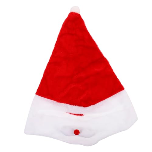 iplusmile Weihnachtsmann Helmüberzug Motorradhelm Schutzbezug aus Strapazierfähigem Material Einfach Anzubringen für Viele Helmtypen Staubschutz und Kratzschutz Festliche Nikolausmütze von iplusmile