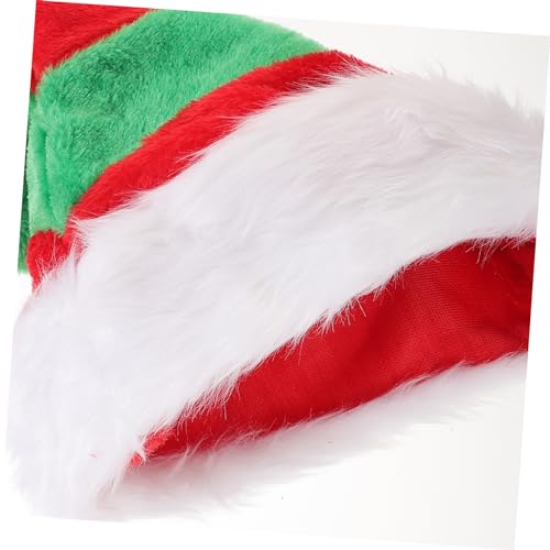 iplusmile Weihnachtsmütze Santa Claus aus Dickem Plüsch Unisex Weihnachtshut für Party Festliche Deko und Warme Kopfbedeckung Geeignet für Familienfeiern Büro und Weihnachtsbaumgestaltung von iplusmile