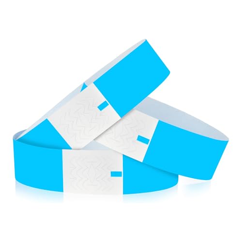 ipow 500 Stück Partybänder, Eintrittsbänder für Events, Festival Armbänder, Wasserdichte Event Handgelenkbänder, Papierarmbänder für Veranstaltungen, Partys, Konzert, Blau ipow 500 Stück Partybänder, Eintrittsbänder für Events, Festival Armbänder, Wasserdichte Event Handgelenkbänder, Papierarmbänder für Veranstaltungen, Partys, Konzert, Blau von ipow