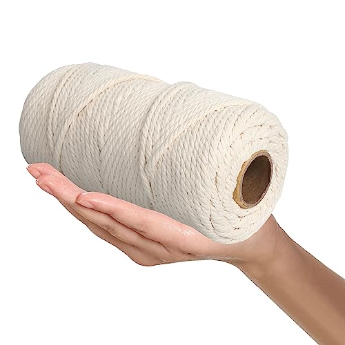 ipow Makramee Garn 6mm x 50m Baumwollgarn 100% Baumwolle Baumwollschnur Baumwollkordel Baumwollseil für Basteln, Knüpfen, Dekoration, Hängekörbe, Makramee Vorhang usw. ipow Makramee Garn 6mm x 50m Baumwollgarn 100% Baumwolle Baumwollschnur Baumwollkordel Baumwollseil für Basteln, Knüpfen, Dekoration, Hängekörbe, Makramee Vorhang usw. von ipow