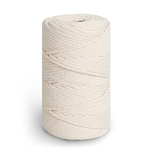 ipow Makramee Garn Baumwollgarn 4mm x 100m Baumwollschnur Baumwollkordel 100% Baumwolle Baumwollseil für Basteln, Knüpfen, Dekoration, Hängekörbe, Makramee Vorhang usw. Natur ipow Makramee Garn Baumwollgarn 4mm x 100m Baumwollschnur Baumwollkordel 100% Baumwolle Baumwollseil für Basteln, Knüpfen, Dekoration, Hängekörbe, Makramee Vorhang usw. Natur von ipow