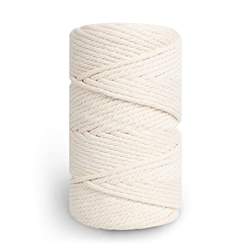 Makramee Garn 5mm x 100m ipow Baumwollgarn Baumwollschnur Baumwollkordel 100% Baumwolle Baumwollseil für Basteln, Knüpfen, Dekoration, Hängekörbe, Makramee Vorhang usw. Makramee Garn 5mm x 100m ipow Baumwollgarn Baumwollschnur Baumwollkordel 100% Baumwolle Baumwollseil für Basteln, Knüpfen, Dekoration, Hängekörbe, Makramee Vorhang usw. von ipow
