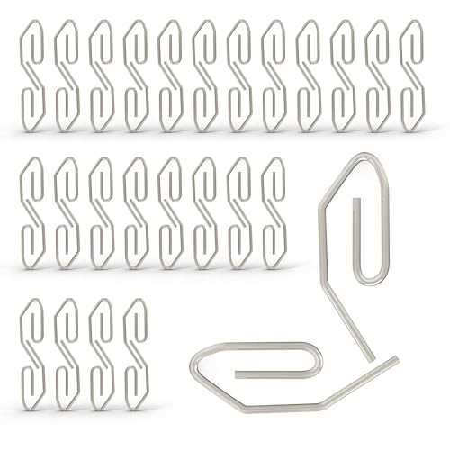 ipow Vorhanghaken aus Metall, 50pcs Universal Gardinenhaken aus verzinktem Stahl, 35 x 12 mm Faltenlegehaken, Überklipshaken für Türvorhang, Fenstervorhang, Duschvorhang, Raffhalter und dekorative ipow Vorhanghaken aus Metall, 50pcs Universal Gardinenhaken aus verzinktem Stahl, 35 x 12 mm Faltenlegehaken, Überklipshaken für Türvorhang, Fenstervorhang, Duschvorhang, Raffhalter und dekorative von ipow