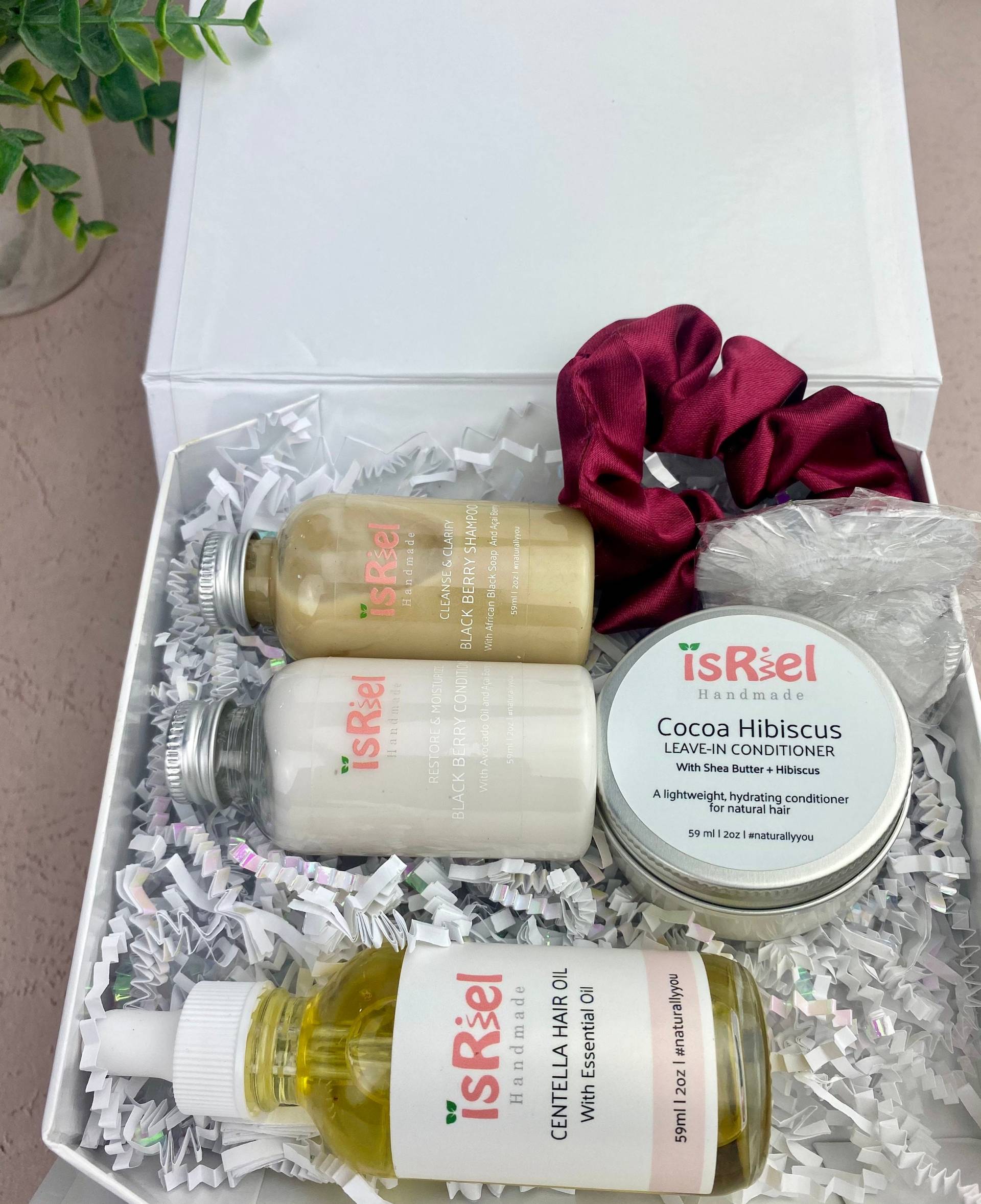 Handgefertigte Spa-Geschenkbox, Liebe Ist in Den Haaren, Self Care-Geschenkbox, Minis Spa-Geschenkset, Naturhaar-Geschenkkorb Handgefertigte Spa-Geschenkbox, Liebe Ist in Den Haaren, Self Care-Geschenkbox, Minis Spa-Geschenkset, Naturhaar-Geschenkkorb von isRielHandmade