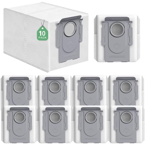 10 Stück Q Revo Staubbeutel, kompatibel mit Roborock Q Revo/Saros 10R/Q Revo S/Q Revo Pro/Q Revo Curv/S8 MaxV Ultra Staubsauger, 4-lagiger Premium-Filterbeutel mit 3,3 l großen Ersatzbeuteln 10 Stück Q Revo Staubbeutel, kompatibel mit Roborock Q Revo/Saros 10R/Q Revo S/Q Revo Pro/Q Revo Curv/S8 MaxV Ultra Staubsauger, 4-lagiger Premium-Filterbeutel mit 3,3 l großen Ersatzbeuteln von isinlive